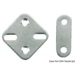 Piastrina inox 44x44 mm
