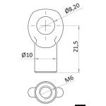 Testine in inox piatte x 38.009.xx / 38.010.xx