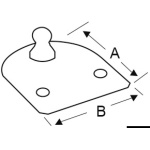 Piastrina piana sfera 10 mm compact - immagine 2