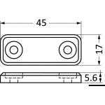 Chiusura magnetica fissaggio piano nera - immagine 2