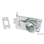 Scrocchetto a filo ottone cromato 57x40 mm