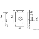 Serratura Yale 83x52 mm destra - immagine 2