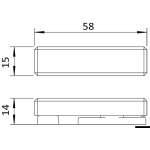 Fermaporte girevole in accaio inox - immagine 3