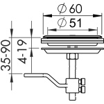 Alzapagliolo inox no serratura - immagine 2