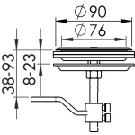 Alzapagliolo inox + serratura - immagine 2