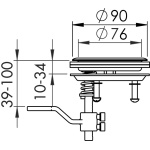 Alzapagliolo inox no serr. Ø90 - immagine 2