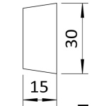 Riscontro esterno per fermaporte 38.155.34/35 - immagine 2