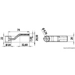 Leva ricambio alzap. mm 29,5 - immagine 2