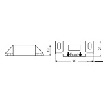 Chiusura magnetica fissaggio ad angolo nera - immagine 3