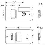 Chiusura Flush per porte ingresso bianco standard - immagine 3