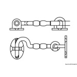 Gancio inox  mm. 75 tipo USA - immagine 2