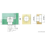 Scrocco antine in plast. bia - immagine 2