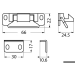 Scrocco a leva a scatto nero - immagine 2