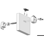 Pulsante in ottone completo di serratura - immagine 4