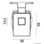 Pulsante in ottone completo di serratura - immagine 5