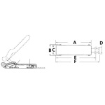 Chiusura gavone gomma 96x29mm - immagine 4