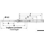 Slitta inox 304 mm - immagine 2