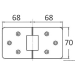 Cerniera microf. mm 140 x 70 pr. - immagine 2