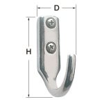 Gancetto inox 25x41 mm