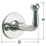 Gancetto inox 47x27 mm