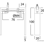 Maniglietta Nauta S Inox 8 mm - immagine 2