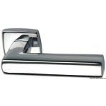 Coppia maniglie Square in ottone cromato