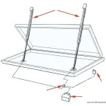 Sollevatore singolo 12 V mm 600 - immagine 2