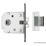 Serratura incasso ottone cromato 60x70 mm