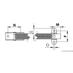 Compasso inox 220 mm C