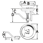 Alzapagliolo inox 90 mm - immagine 2