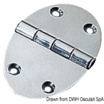 Cerniera 78x56mm 3mm viti