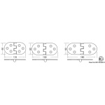 Cerniera inox 110x60 mm - immagine 2