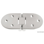 Cerniera inox con fori 137x70