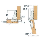 Cerniera a molla 5/9 94x54 - immagine 2