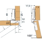 Cerniera a molla 15/19 94x54 - immagine 2