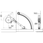 Soft-down stay bianco 1,62-3,68 Nm - immagine 2
