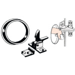 Chiusura a molla nylon nero