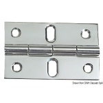 Cerniera in acciaio inox 80x50 mm