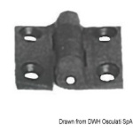 Cerniera nylon mm 38x38 nera