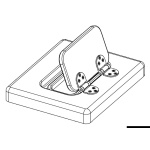 Cerniera autoreggente 67x38 mm nodo sporgente - immagine 2