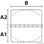 Mega cerniera microfusa 38x38x102 mm - immagine 2