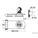 Chiusura inox 105x30 - immagine 2