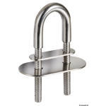 Cavallotto inox 110 mm piastrina 80x40mm