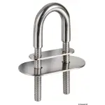 Cavallotto inox 135 mm piastrina 70x20 mm