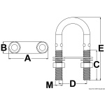 Cavallotto inox 90 x 10 mm - immagine 2