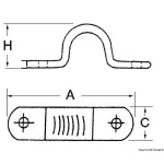 Ponticello inox mm 43x11 - immagine 2