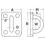 Piastrina inox filo mm 10 - immagine 2
