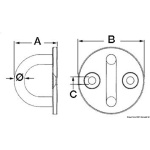 Piastrina con cavallotto 5 mm - immagine 2