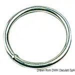 Anello inox 6x60 mm