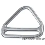 Triangolo barra inox 8x50 mm